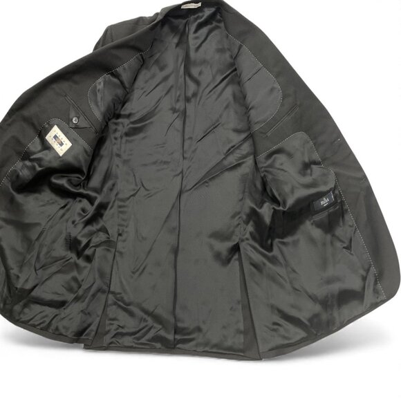 Joseph Abboud Reda Black Wool Blazer Jacket Sports Coat Men's 46L - Picture 8 of 10